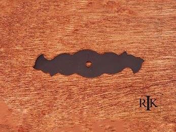 Curvy Single Hole Backplate  3 5/16" (84mm) - Oil Rubbed Bronze - New York Hardware Online