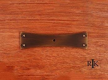 Bent Rectangular One Hole Backplate 4 5/8" (117mm) - New York Hardware Online