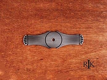 Curved Gill Ends Backplate 4" (102mm) - Distressed Nickel - New York Hardware Online