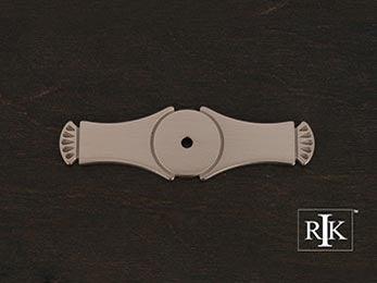 Curved Gill Ends Backplate 4" (102mm) - Pewter - New York Hardware Online