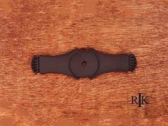 Curved Gill Ends Backplate 4" (102mm) - Oil Rubbed Bronze - New York Hardware Online