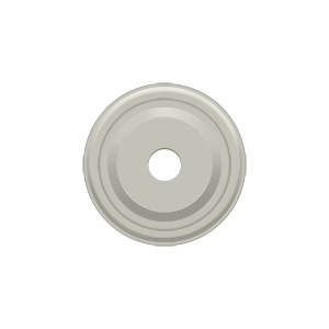 Raised Knob Base Plate by Deltana - 1" - Brushed Nickel - New York Hardware