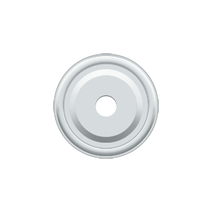 Raised Knob Base Plate by Deltana - 1" - Polished Chrome - New York Hardware