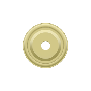Raised Knob Base Plate by Deltana - 1" - Polished Brass - New York Hardware