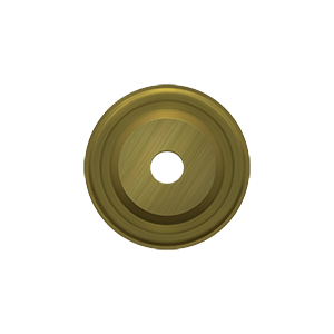 Raised Knob Base Plate by Deltana - 1" - Antique Brass - New York Hardware