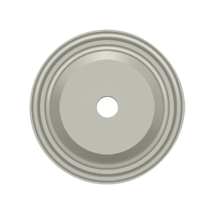 Raised Knob Base Plate by Deltana - 1-1/2" - Brushed Nickel - New York Hardware