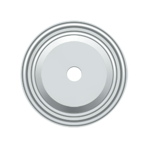 Raised Knob Base Plate by Deltana - 1-1/2" - Polished Chrome - New York Hardware