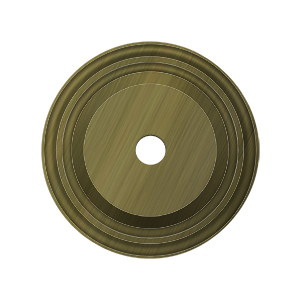 Raised Knob Base Plate by Deltana - 1-1/2" - Antique Brass - New York Hardware