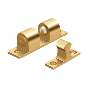 Ball Tension Catch by Deltana - 3" x 3/4" - PVD Polished Brass - New York Hardware