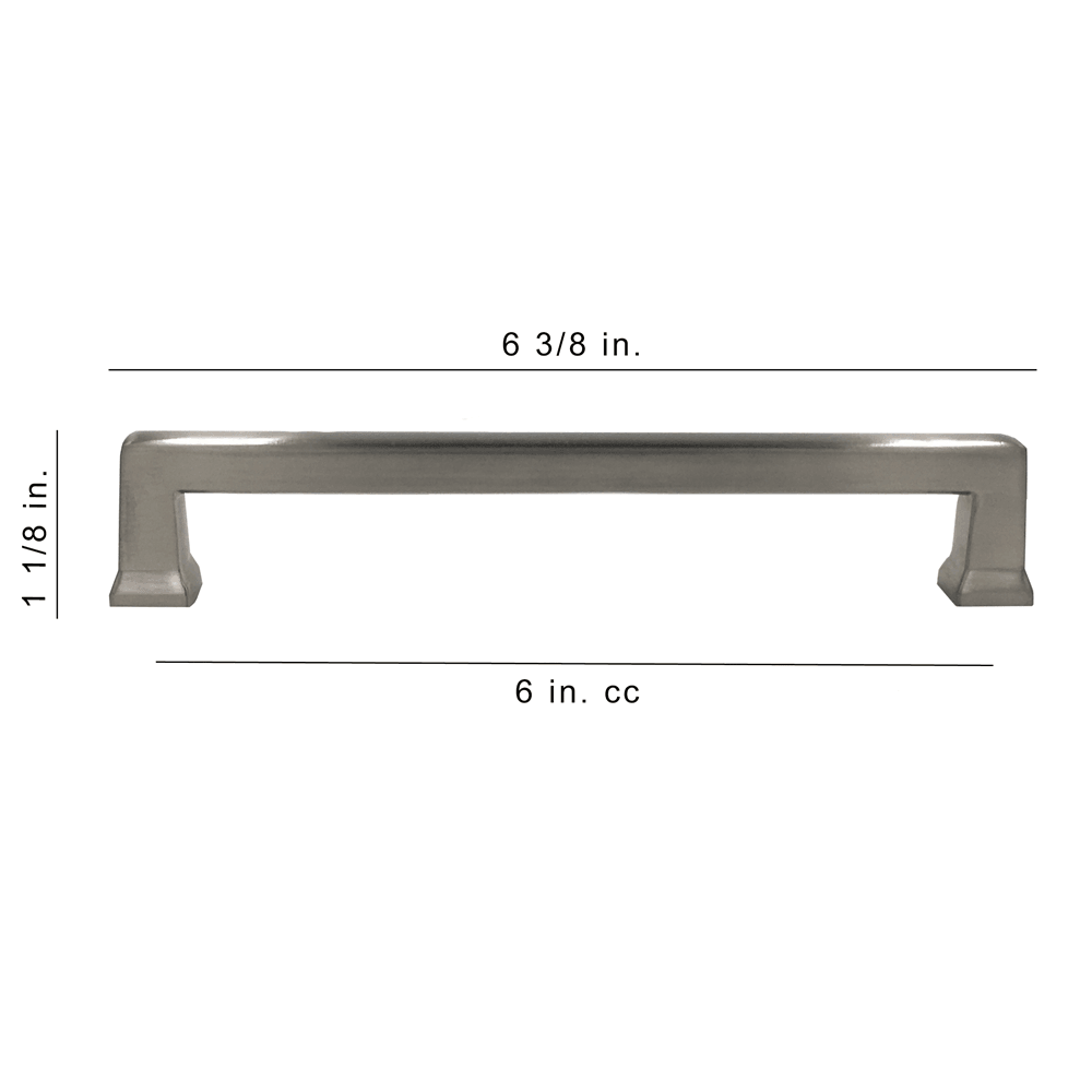 Del Mar Hardware - Brookester Pull 6 in. - New York Hardware
