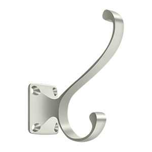 Heavy Duty Coat Hook by Deltana -  - Polished Nickel - New York Hardware