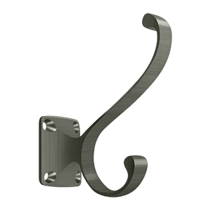 Heavy Duty Coat Hook by Deltana -  - Antique Nickel - New York Hardware
