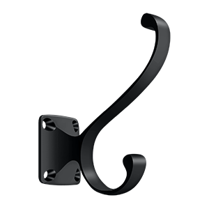 Heavy Duty Coat Hook by Deltana -  - Paint Black - New York Hardware