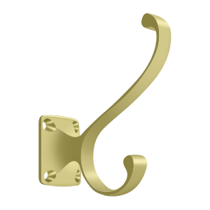 Heavy Duty Coat Hook by Deltana -  - Polished Brass - New York Hardware