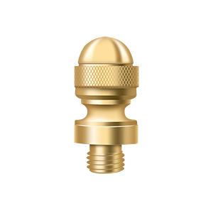 Soild Brass Acorn Tip Finals by Deltana -  - PVD Polished Brass - New York Hardware