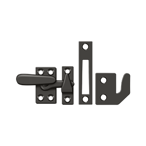 Small Casement Fastener Window Lock by Deltana -  - Oil Rubbed Bronze - New York Hardware