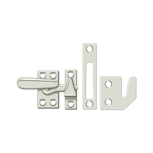 Small Casement Fastener Window Lock by Deltana -  - Polished Nickel - New York Hardware