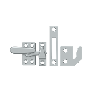 Small Casement Fastener Window Lock by Deltana -  - Brushed Chrome - New York Hardware