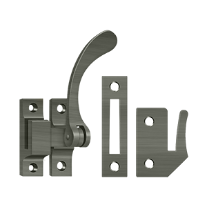 Reversible Casement Fastener Window Lock by Deltana -  - Antique Nickel - New York Hardware