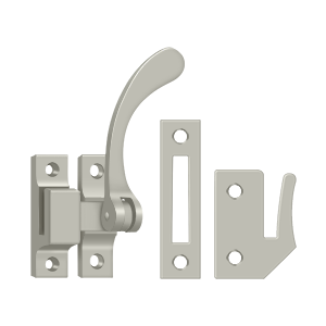 Reversible Casement Fastener Window Lock by Deltana -  - Brushed Nickel - New York Hardware