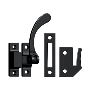 Reversible Casement Fastener Window Lock by Deltana -  - Paint Black - New York Hardware