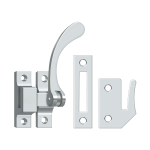 Reversible Casement Fastener Window Lock by Deltana -  - Polished Chrome - New York Hardware