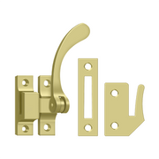 Reversible Casement Fastener Window Lock by Deltana -  - Polished Brass - New York Hardware