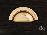 Smooth Half Circle Cup Pull 3 5/8" (92mm) - Polished Brass - New York Hardware