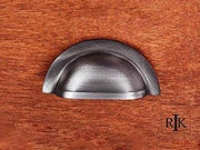 Smooth Half Circle Cup Pull 3 5/8" (92mm) - Distressed Nickel - New York Hardware