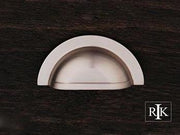 Smooth Half Circle Cup Pull 3 5/8" (92mm) - Pewter - New York Hardware