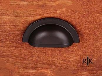 Smooth Half Circle Cup Pull 3 5/8" (92mm) - Oil Rubbed Bronze - New York Hardware
