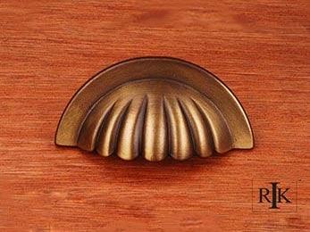 Heavy Half Melon Cup Pull 3 5/8" (92mm) - Antique English - New York Hardware Online