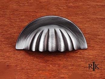 Heavy Half Melon Cup Pull 3 5/8" (92mm) - Distressed Nickel - New York Hardware Online