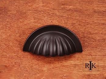 Heavy Half Melon Cup Pull 3 5/8" (92mm) - Oil Rubbed Bronze - New York Hardware Online