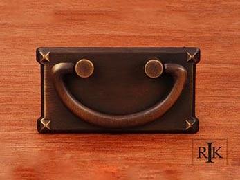 Rectangular Plated Bail Pull  3 3/4" (95mm) - Antique English - New York Hardware Online