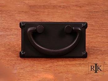 Rectangular Plated Bail Pull  3 3/4" (95mm) - Oil Rubbed Bronze - New York Hardware Online