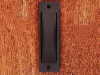 Thin Rectangle Flush Pull 4 1/2" (114mm) - Oil Rubbed Bronze - New York Hardware