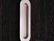 Thick Oval Flush Pull 5 1/2" (140mm) - Pewter - New York Hardware