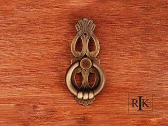 1" Ring with Ornate Plate - New York Hardware Online