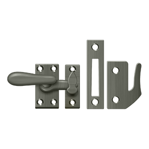 Medium Casement Fastener Window Lock by Deltana -  - Antique Nickel - New York Hardware