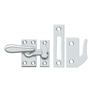 Medium Casement Fastener Window Lock by Deltana -  - Polished Chrome - New York Hardware