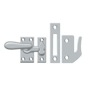 Medium Casement Fastener Window Lock by Deltana -  - Brushed Chrome - New York Hardware