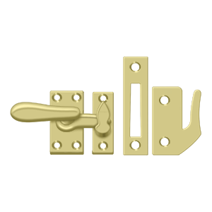Medium Casement Fastener Window Lock by Deltana -  - Polished Brass - New York Hardware