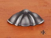 Petal Cup Pull 4 1/8" (105mm) - Distressed Nickel - New York Hardware Online