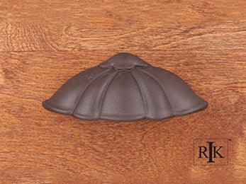 Petal Cup Pull 4 1/8" (105mm) - Oil Rubbed Bronze - New York Hardware Online