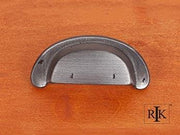 Distressed Heavy Cup Pull 3 1/2" (89mm) - Distressed Nickel - New York Hardware Online