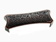 Rectangular Circle Edge Cup Pull 4 7/8" (124mm) - Valencia Bronze - New York Hardware Online