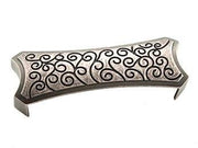 Rectangular Circle Edge Cup Pull 4 7/8" (124mm) - Weathered Nickel - New York Hardware Online