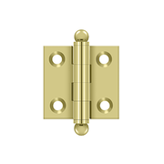 Solid Brass Cabinet  Hinge with Ball Tips by Deltana - 1-1/2" x 1-1/2" - Polished Brass - New York Hardware