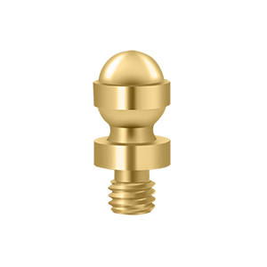 Specialty Solid Brass Acorn Tip Finals by Deltana -  - PVD Polished Brass - New York Hardware